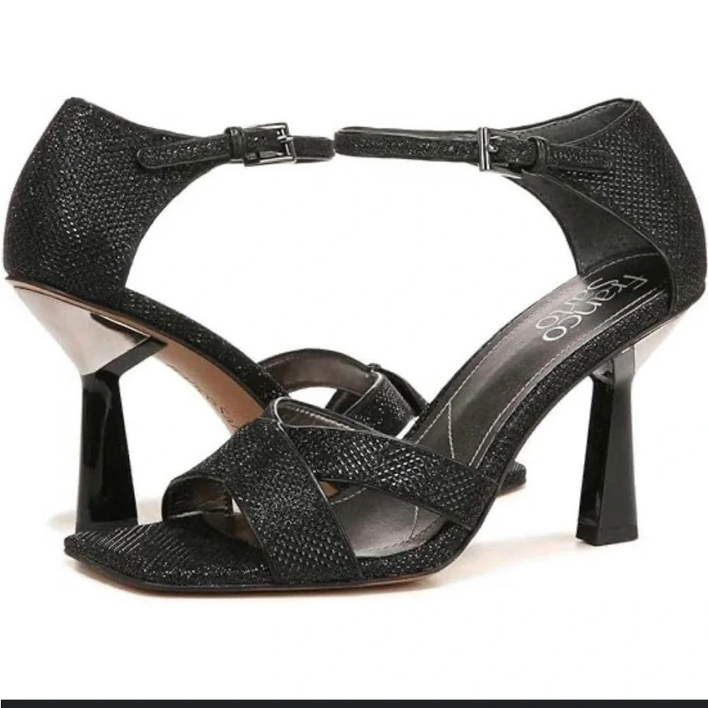 Franco Sarto Rania 2 black hells SZ 8.5 women’s shoes heels nwt #5
